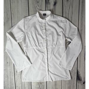 Patagonia Women's Size 6 Button Up White Shirt Blouse